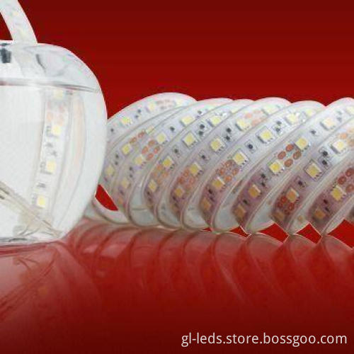 LED Strip Light with 12 or 24V DC Input Voltages and 24W Power, Available in Various Colors